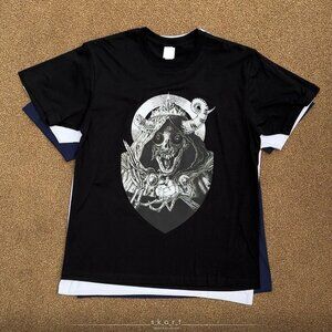 The Lich Black and White Adventure Time T-Shirt